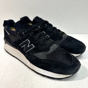 VERY GOOD New Balance 998 Pony Hair Black White M998TCB Made in USA Men's 11